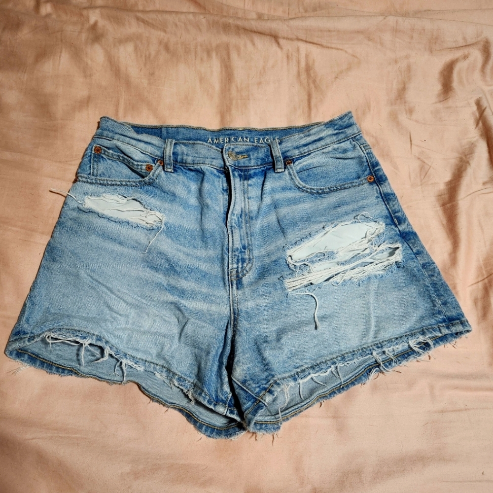 High Rise Jean Shorts
